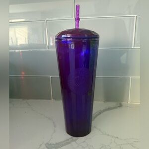 Purple Starbucks Tumbler with Straw